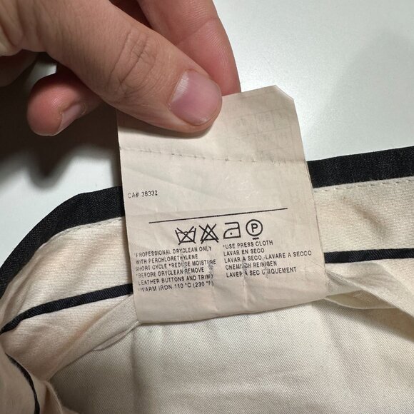 Z Zegna Dark Gray Straight Leg Wool Trousers Size 36x32 - Picture 4 of 10